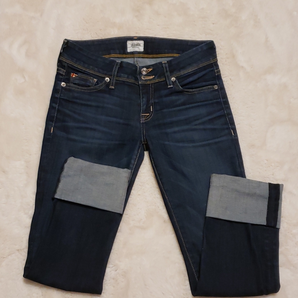 HUDSON Dark Wash Capri Jeans sz 26